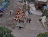 قارئ يشكو انتشار الكافيهات العشوائية بمنطقة السوق التجارى بزهراء المعادى