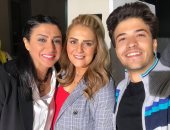 شاهد.. وفاء صادق ورانيا محمود ياسين من كواليس "فلانتينو" للزعيم عادل إمام