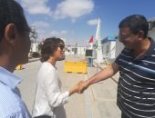 قنصل عام فرنسا باﻹسكندرية تزور مدينة العلمين الجديدة وتبدى إعجابها بالمنطقة التراثية الجارى تنفيذها 