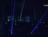 فيديو.. الليزر الألعاب النارية تزين حفل افتتاح كاس العالم لناشئات الطائرة