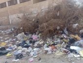 شكوى من انتشار القمامة بجوار إحدى المدارس فى مدينة السلام