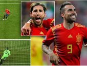 ليلة تاريخية للإسبان فى عقر دار الرومان.. إسبانيا تحافظ على العلامة الكاملة فى تصفيات يورو 2020 وتكسر عقدة "بوخارست".. راموس يقتحم قائمة الهدافين التاريخيين لـ"الماتادور".. والقائد يكشف سر احتفاله الغريب