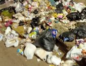 شكوى من استمرار معاناة الأهالى من انتشار القمامة بمزلقان بشتيل