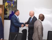 الخطيب يشارك إنفانتينو وأحمد أحمد فى تطوير منظومة الكرة الأفريقية