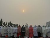 صلاة الاستسقاء فى إندونيسيا بسبب الجفاف وحرائق الغابات