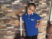 باليونيفورم واللانش بوكس.. أيسل فى أول يوم دراسة KG1