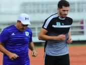 محمود وادى يتدرب منفرداً فى تدريبات المصرى بزنجبار