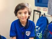 عايز أبقى ظابط مهندس.. "مالك" يشارك صحافة المواطن صورته أول يوم دراسة