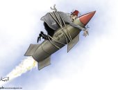 كاريكاتير الصحف الإماراتية.. صواريخ حزب الله تقحم لبنان فى صراعات خارجية