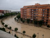 الفيضانات تٌغرق شوارع مدينة موخينتى بإسبانيا