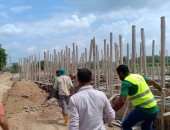 صور.. إيقاف أعمال بناء مخالف والتحفظ على لودر غرب الإسكندرية