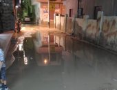 قارئ يشكو من انتشار مياه الصرف الصحى أمام مركز شباب ومجمع مدارس ترسا بالهرم