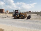 استكمال أعمال رفع المخلفات من أحياء مدينة العريش