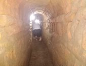 صور .. العثور على معبد بطلمى داخل منزل بسوهاج أثناء الحفر والتنقيب عن الآثار