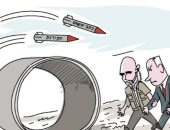 كاريكاتير إسرائيلى ساخر: جرائم فساد نتنياهو أكثر خطراً من صواريخ المقاومة