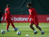 محمد صلاح يشارك فى تدريبات ليفربول قبل مواجهة نابولى.. صور