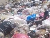 أهالى ترسا يشكون انتشار القمامة أمام مجمع المدارس والوحدة الصحية