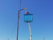 إصلاح شبكات كهرباء ورفع المخلفات من شوارع الشيخ زويد بشمال سيناء 