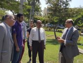 صور.. نائب رئيس جامعة المنصورة يتفقد التجهيزات النهائية للعام الدراسى الجديد