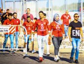 الجمهور يتوافد على ملعب برج العرب استعدادا لقمة السوبر المصرى