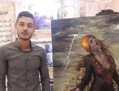 افتتاح معرض "لكل وجه قضية" للفنان الفلسطينى عصام مخيمر