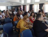 نجيب ساويرس وبشرى فى جلسة حول التكنولوجيا والإعلام على هامش فاعليات الجونة