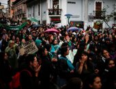 صور.. مظاهرات ضد تشريع الإجهاض فى الإكوادور