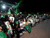 مواطنون سعوديون يحتفلون بالعيد الوطنى الـ89 للمملكة فى مختلف محافظات السعودية