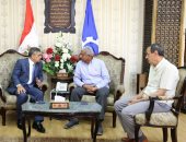 محافظ السويس يستقبل الفريق أسامة ربيع رئيس هيئة القناة