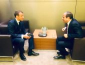  السيسي يلتقى نظيره الفرنسى على هامش اجتماعات الجمعية العامة للأمم المتحدة