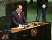السيسى بالأمم المتحدة: يجب إزالة الظلم التاريخى الواقع على القارة الأفريقية