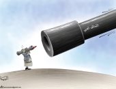 كاريكاتير الصحف الإماراتية.. صغر حجم الحوثيين أمام قوات التحالف العربى 