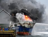 على متنها 153 شخصا.. اشتعال النيران بإحدى أكبر السفن السياحية اليابانية