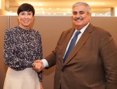 وزير الخارجية البحرينى يجتمع مع نظيرته النرويجية فى مدينة نيويورك