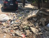 شكوى من تراكم مخلفات البناء على جانب الطريق بشارع عباس العقاد مدنية نصر