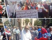 مسيرات واحتفالات فى الشوارع والميادين بالمحافظات.. عمال وأهالى الإسكندرية فى ميدان القائد إبراهيم يرفضون الفوضى .. وأهالى السويس يرفعون شعار " نعم للاستقرار".. ومواطنو الشرقية وكفر الشيخ والمنوفية يدعمون الدولة