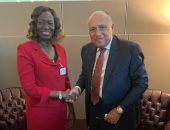 شكرى يؤكد لوزيرة خارجية جنوب السودان تمسك مصر بالتوصل لاتفاق عادل حول سد النهضة