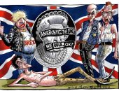 كاريكاتير "التايمز" تسخر من "فوضى النخبة السياسية البريطانية" بسبب بريكست 