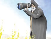 كاريكاتير الصحف الإماراتية.. النظام الإيرانى يشعل المنطقة ويشاهد حريقها