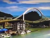 فيديو وصور جديدة لانهيار جسر "نانفانجاو" الشاهق فوق خليج شرق تايوان