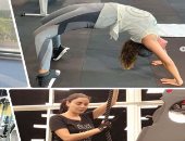 فنانات وحوش الجيم رشاقة ومرونة.. بيصبحوا على الجمهور بصور وفيديوهات.. ياسمين صبرى بدأت بحركات استعراضية.. لقاء الخميسى بالعضلات وبوز البطة.. ناهد السباعى عفريتة أكروبات.. ونيرمين الفقى ليونة عالية فى "القبة"