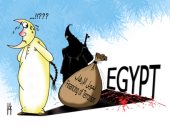 كاريكاتير الصحف الإماراتية.. الإسلام السياسى يمول الإرهاب ضد مصر