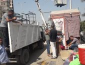صور.. رفع 471 حالة إشغال متنوعة فى حملة بشوارع مدينة بنى سويف