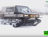 شاهد.. سيارة روسية قادرة على السير فى الثلوج والمستنقعات 