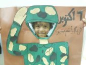 قارئ يشارك بصورة ابنه: يتمنى أن يصبح جنديا للدفاع عن مصر ورفع رايتها بالنصر 