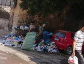 شكوى من انتشار القمامة بمنطقة كامب شيزار بالإسكندرية
