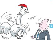كاريكاتير ساخر: نتنياهو يخشى من جدعون ساعر حتى فى احتفالات الغفران