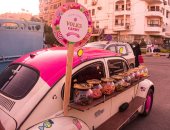 "عربية الحلويات البينك" مش كارتون دا مشروع ينشر البهجة فى شوارع مصر
