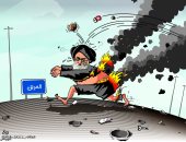 كاريكاتير الصحف السعودية.. إيران تحول أزماتها الداخلية لحرق العراق 