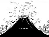 كاريكاتير الصحف العمانية.. العراق على صفيح ساخن